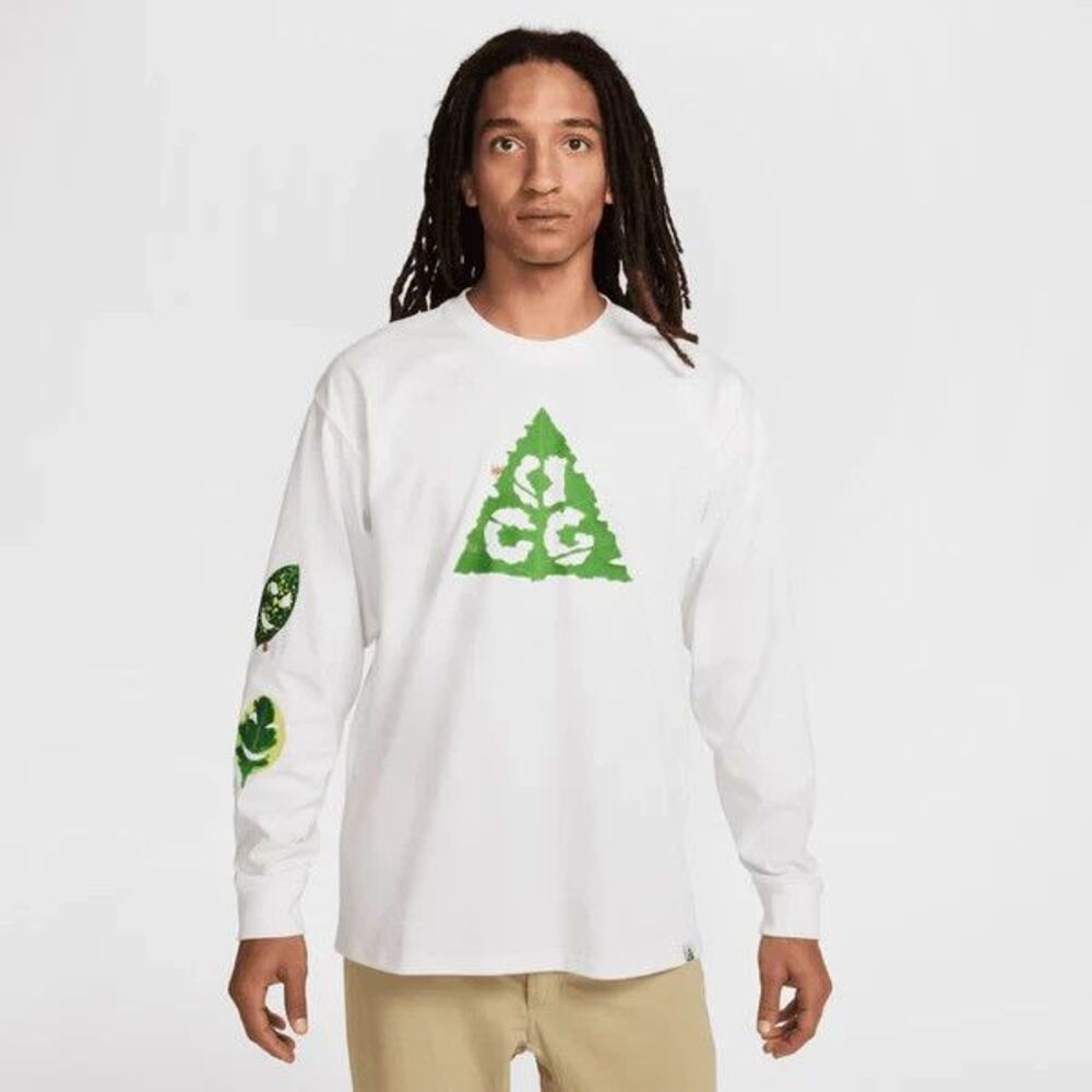 Nike ACG Long Sleeve Ants T-Shirt Summit White HJ0802-121 Men's Size Medium NWT